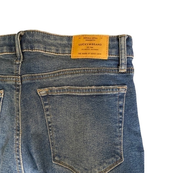 LUCKY BRAND MEDIUM WASH AVA SKINNY ANKLE CUT JEANS SIZE 6/28 - Picture 9 of 10